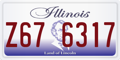 IL license plate Z676317