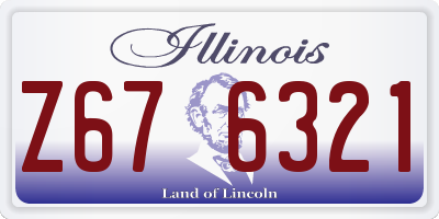 IL license plate Z676321