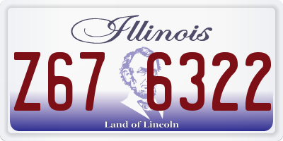 IL license plate Z676322