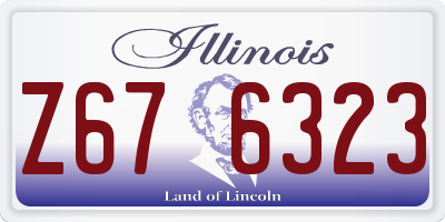 IL license plate Z676323