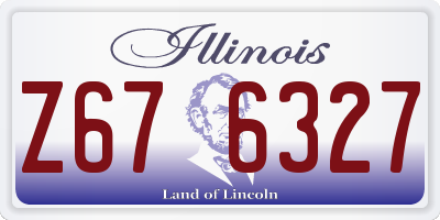 IL license plate Z676327