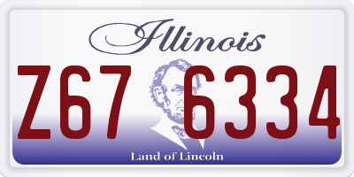 IL license plate Z676334