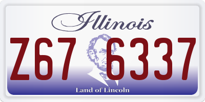 IL license plate Z676337