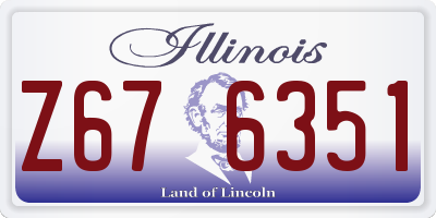 IL license plate Z676351