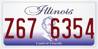 IL license plate Z676354