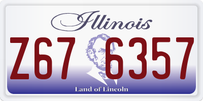 IL license plate Z676357