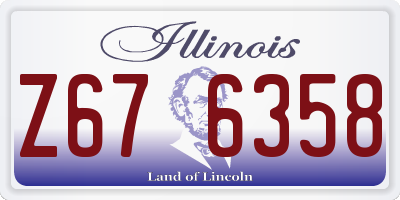 IL license plate Z676358