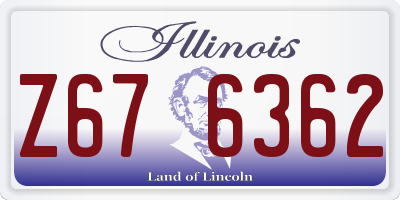 IL license plate Z676362