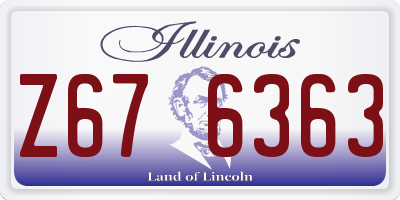 IL license plate Z676363