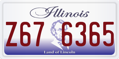 IL license plate Z676365