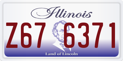 IL license plate Z676371