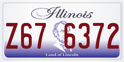 IL license plate Z676372