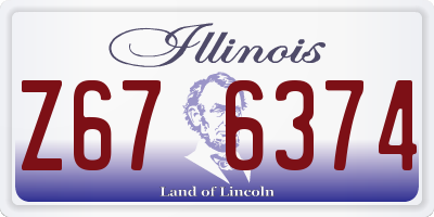 IL license plate Z676374