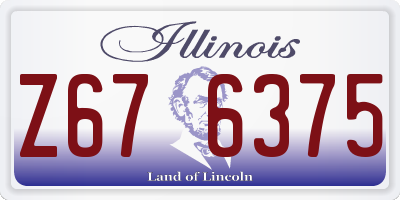 IL license plate Z676375