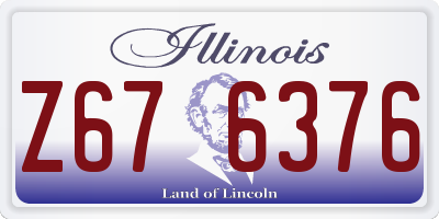 IL license plate Z676376