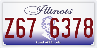 IL license plate Z676378