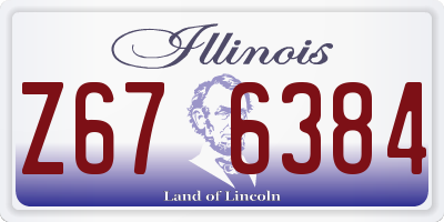 IL license plate Z676384