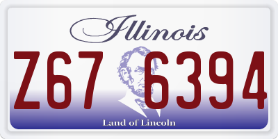 IL license plate Z676394
