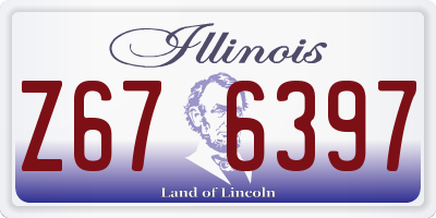 IL license plate Z676397