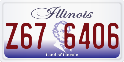 IL license plate Z676406