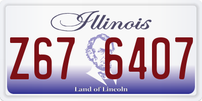 IL license plate Z676407
