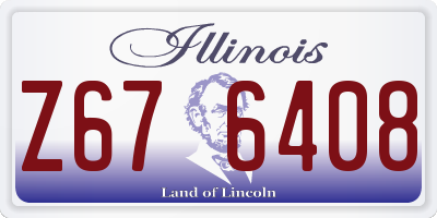 IL license plate Z676408