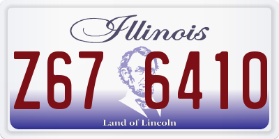 IL license plate Z676410