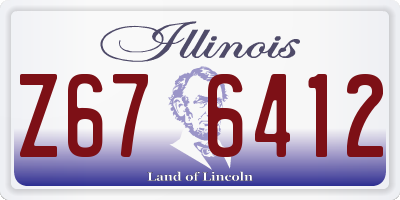 IL license plate Z676412