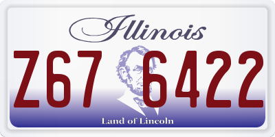 IL license plate Z676422