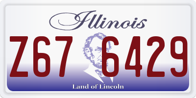 IL license plate Z676429