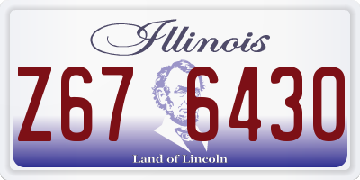 IL license plate Z676430