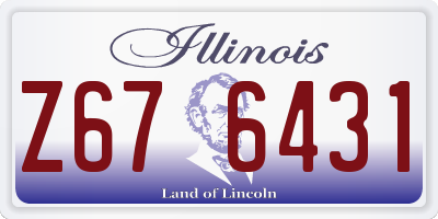 IL license plate Z676431