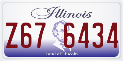 IL license plate Z676434