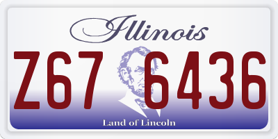 IL license plate Z676436