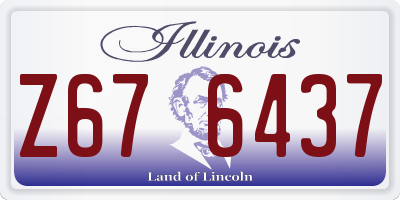 IL license plate Z676437