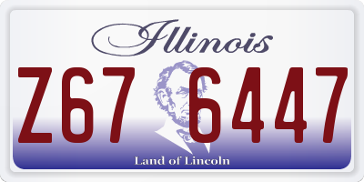 IL license plate Z676447