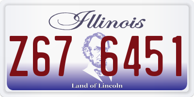 IL license plate Z676451