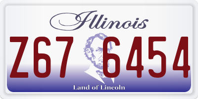 IL license plate Z676454