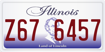 IL license plate Z676457
