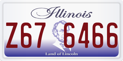 IL license plate Z676466