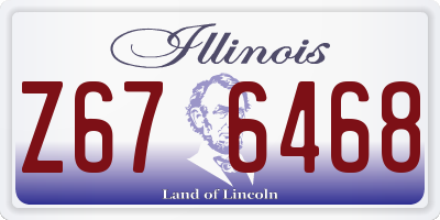 IL license plate Z676468