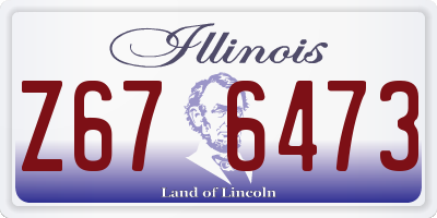IL license plate Z676473