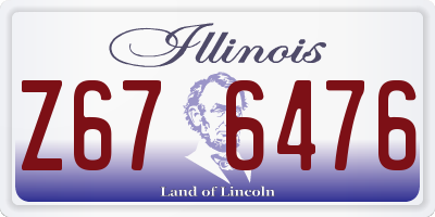 IL license plate Z676476