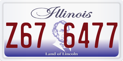 IL license plate Z676477