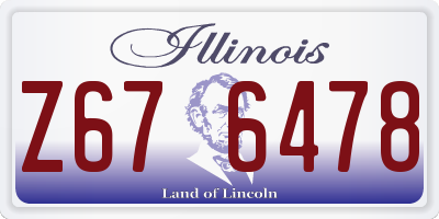 IL license plate Z676478