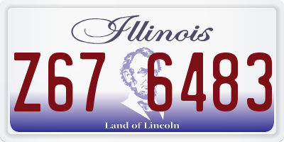 IL license plate Z676483