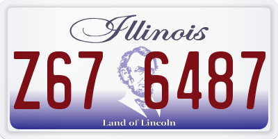 IL license plate Z676487