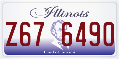 IL license plate Z676490