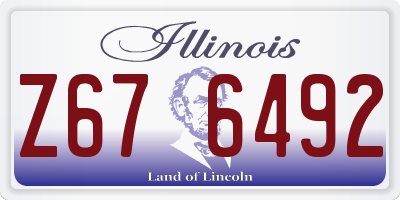 IL license plate Z676492
