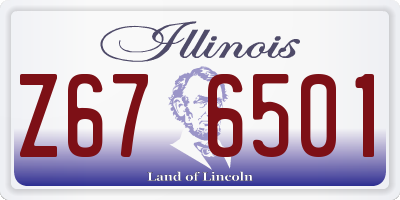 IL license plate Z676501